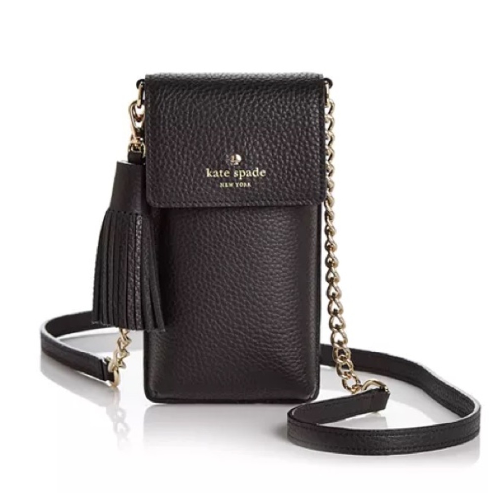 kate spade new york North/South Pebbled Leather iPhone Crossbody NWOT